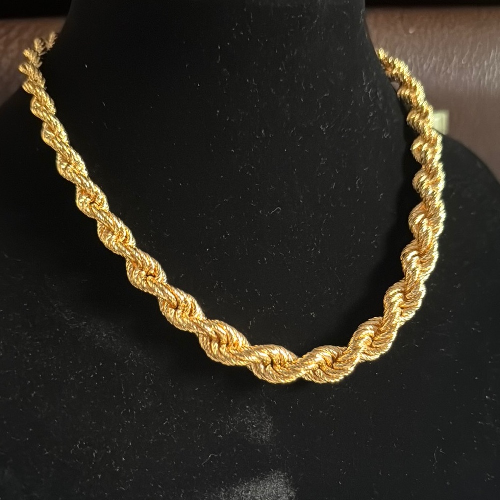 Bronze Milor Italy Tapered Chain Necklace